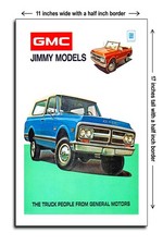 1972 Gmc Jimmy Models - 11x17 Poster