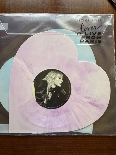 Taylor Swift Lover Live In Paris Heart Shaped Vinyl EP Original 2023 1st Press