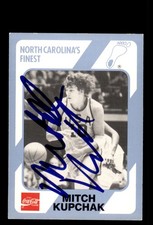 Signed Basketball Card Auto Mitch Kupchak 1989 Collegiate Collection UNC #49