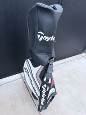 TaylorMade TM15 Tour Staff Bag White Red Blk 6 Way Divide Single Strap Golf Bag