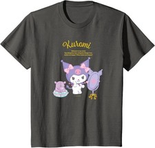 Sanrio Kuromi T-shirt, Kids, Charcoal, Happiness My Room, Limited Edition,K-2222