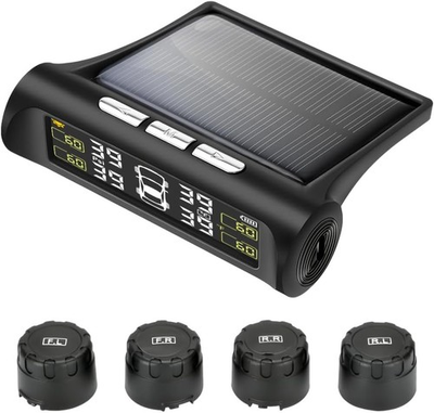#ad Tire Pressure Monitoring System Tire Pressure Monitor System with Solar Charge $53.99