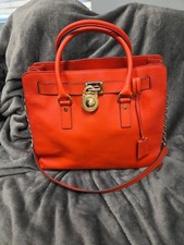 MICHAEL KORS Hamilton Large Red Saffiano Leat...