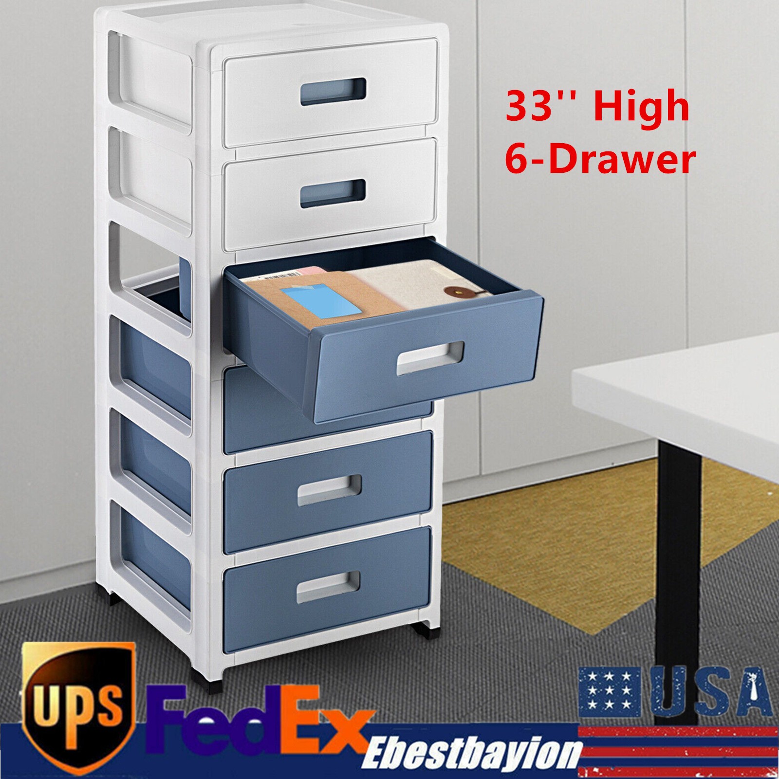 6-Drawer Storage Cabinet for Underwear Clothes Organizer Home Organization