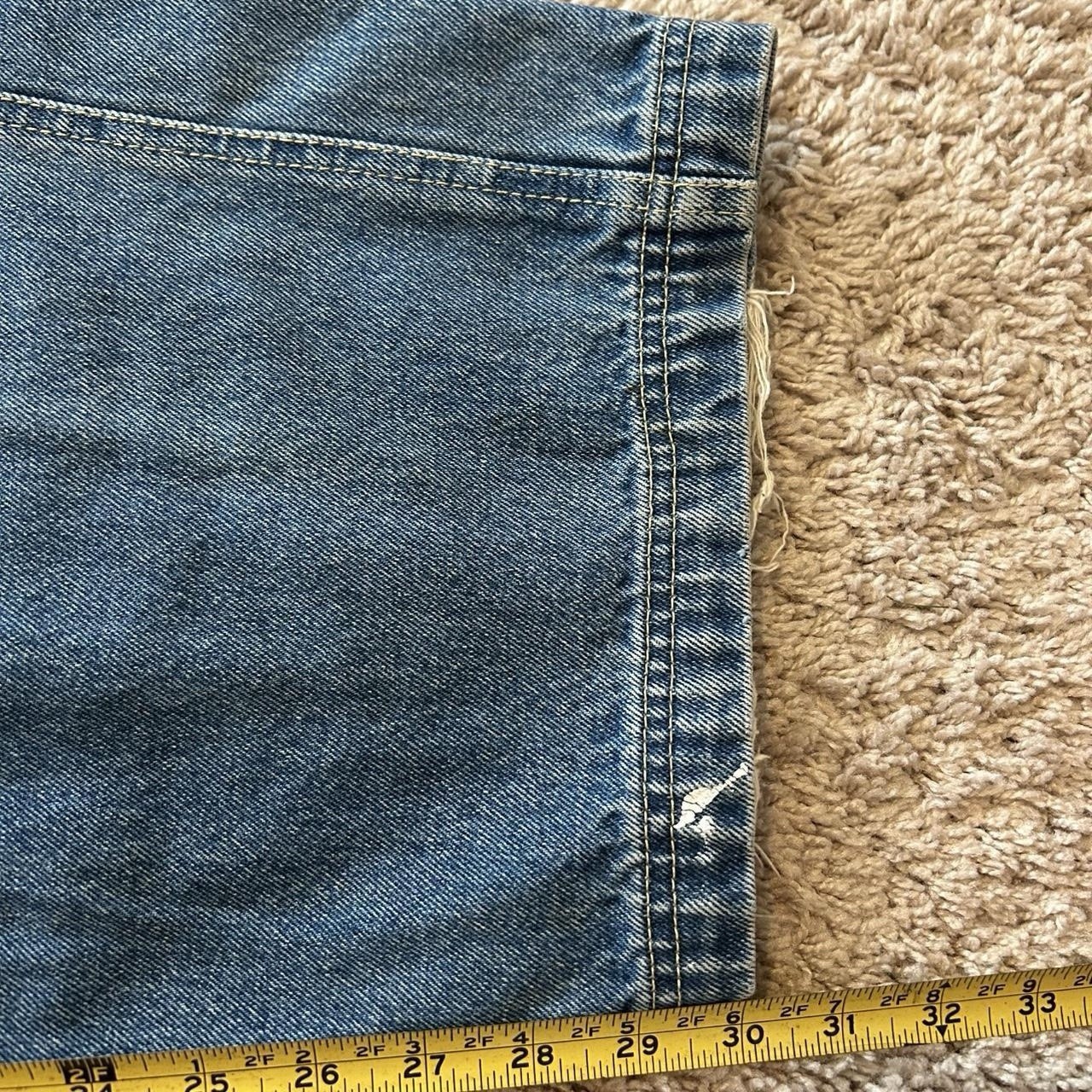 Vintage Rare Tommy Hilfiger Sports Blue Denim Overalls 38x30 image 5