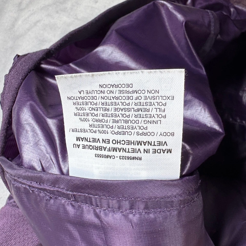 Nike Running Vest Womens Small Purple Puffer Sleeveless Jacket Lightweight - Image 4 of 4