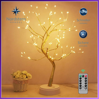 LED Lichterbaum 108 LED Deko Lampe Leuchtzweige Dimmbar Usb/Batteriebetrieben