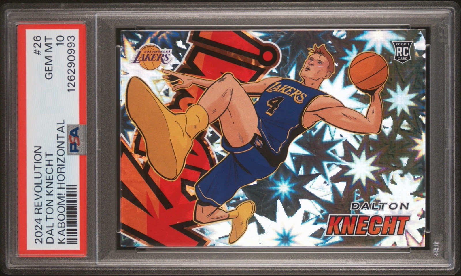 2024-25 Panini Revolution - Kaboom! Horizontal Dalton Knecht #26 (RC) PSA 10