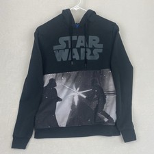 Star Wars Over Darth Vader Graphic Sweater Mens M Black Hoodie Sweatshirt