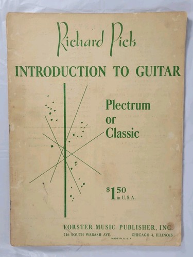 RICHARD PICK Introduction To Guitar Plectrom or Classic 1959 - READ Description - 第 1/8 張圖片