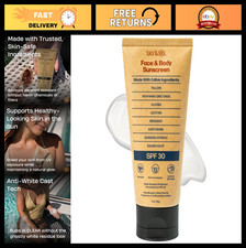Natural Mineral Sunscreen SPF 30 - Reef Safe, Water Resistant, Fragrance-Free, N