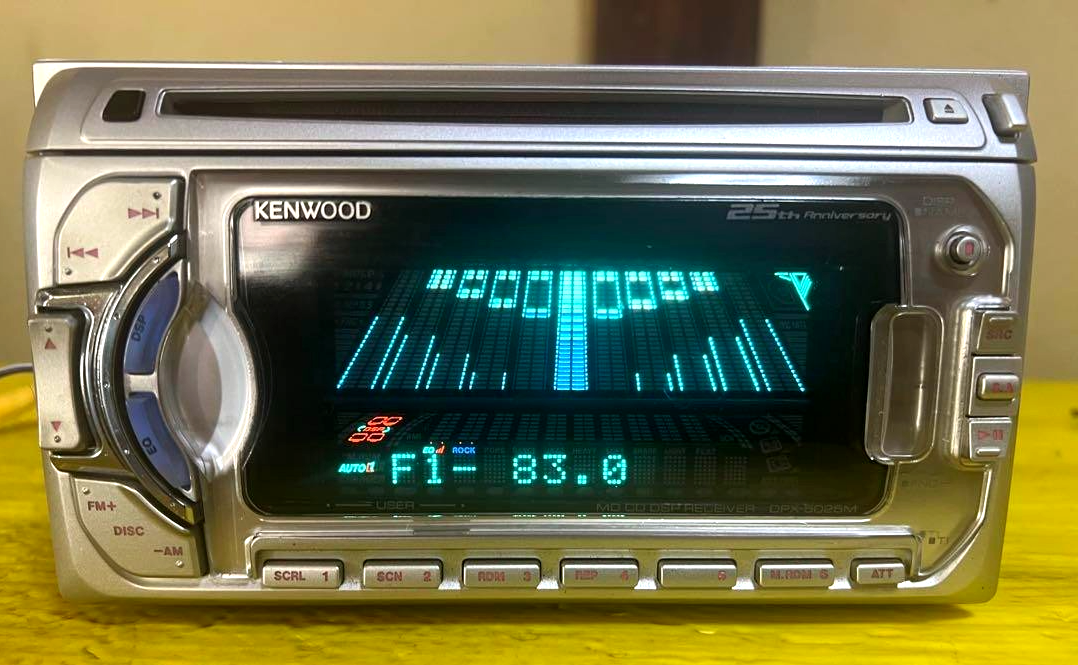 Used Kenwood DPX-5025MS 2DIN CD MD JDM Car Audio Silver