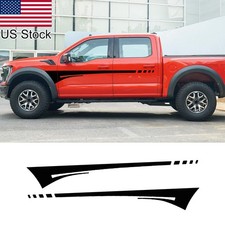 2pcs 82.5 Black Sports Racing Stripe Graphic Body Side Door Decals Stickers 2pcs 82.5 Black Sports Racing Stripe Graphic Body Side Door Decals Stickers