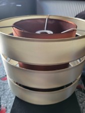 Ceiling Light shade Diameter 12in Height 9 In Cream/Bronze