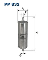 Filtron Kraftstofffilter PP 832 Leitungsfilter FüR BMW Bertone Alpina E36 E30 Z1