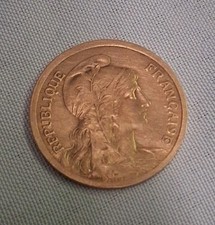  10 C French Coin 1917 Republique Francaise France 