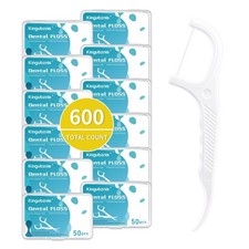 600 Count Dental Floss Picks,Equipped with 12 portable boxes