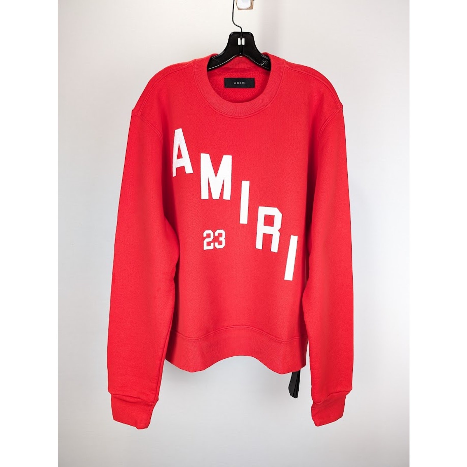 Amiri Amiri Hockey Crewneck Sweatshirt in Goji Berry BNWT XL