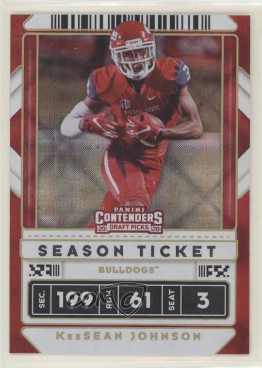 2020 Panini Contenders Draft Picks Game Ticket Keesean Johnson #59 0bk