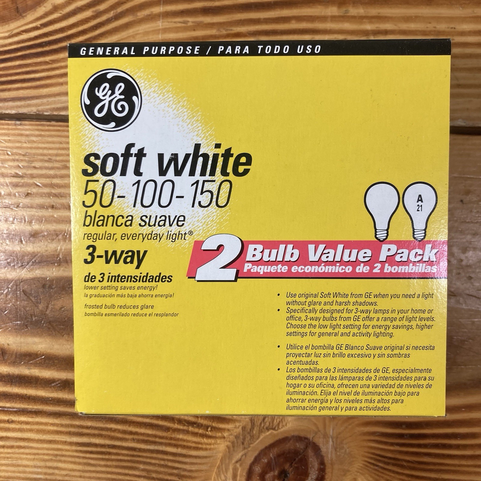 50/100/150w A21 2 Pack Usa