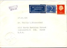 BH GOLDPATH: Netherlands cover 1969 to USA airmail printed matter BH012_P32