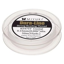 Miyuki Dura-line Strong Beading Thread 50m Crystal 0.15mm Jewelry Making