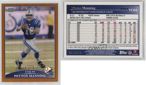 2009 Topps Chrome Copper Refractor /649 Peyton Manning #TC96 HOF