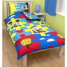 Official Disney Mickey Mouse Set for Toddlers Bedding 135x200 Duvet Set