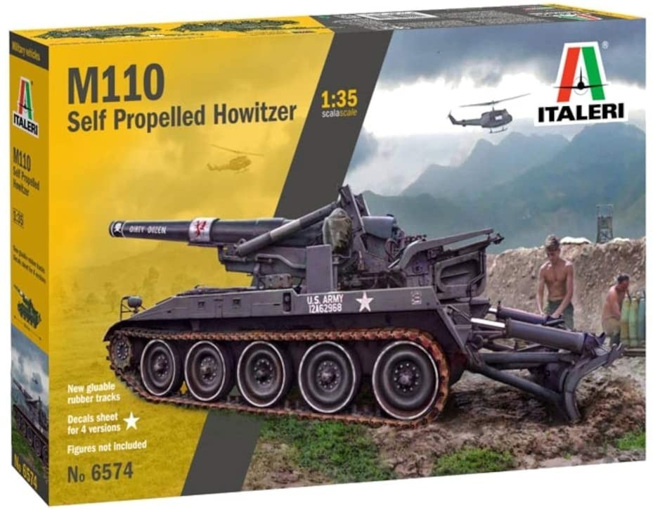 Maquette M110A1 Italeri obusier automoteur pour vos soirées de modélisme créatif