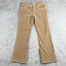 Vintage Polo Jeans Co RL Pants Womens 8 Brown Corduroy Stretch Straight Leg Y2K