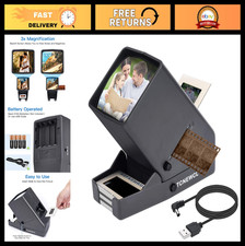35mm Slide  Film Viewer, LED Lighted Negative Scanner, 3X Magnification, USB Po