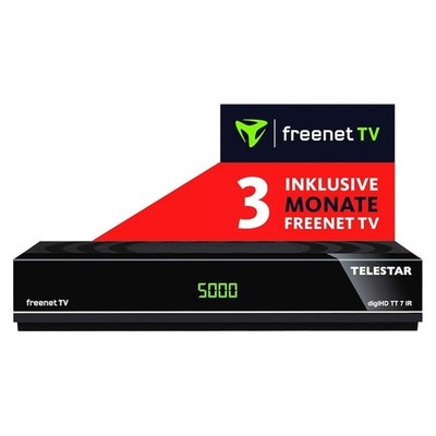 Telestar digiHD TT 7 IR DVB-T2 HD Receiver 3 Monate freenet TV DVB-C Kabelreceiv