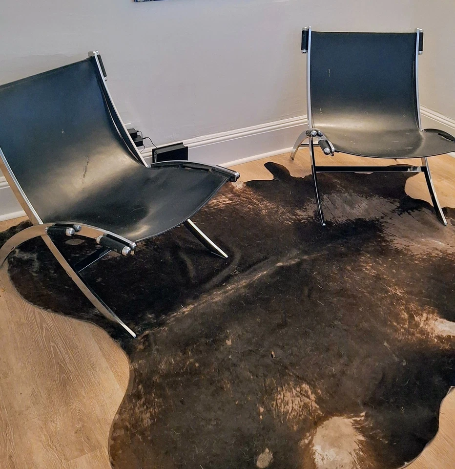 Juego Sillas Tijera Antonio Citterio Flexform Italia Años 80 Foto 2 de 4