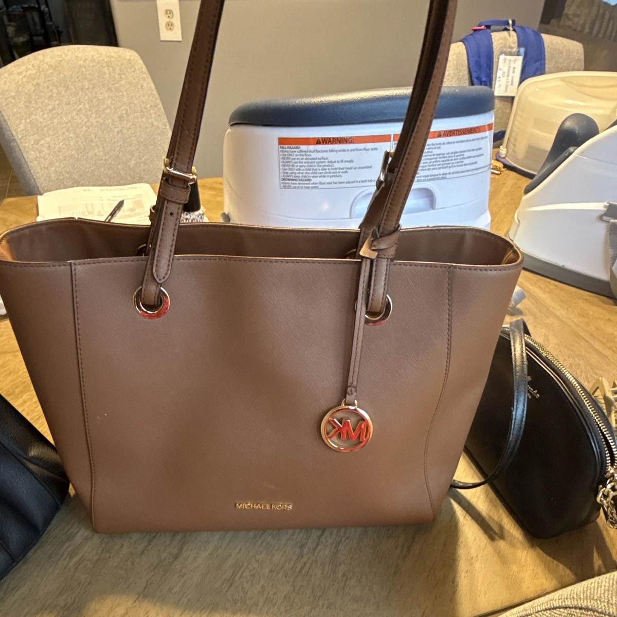 25+ Michael Kors Jet Set Tote Brown Bags & Handbags for Women for