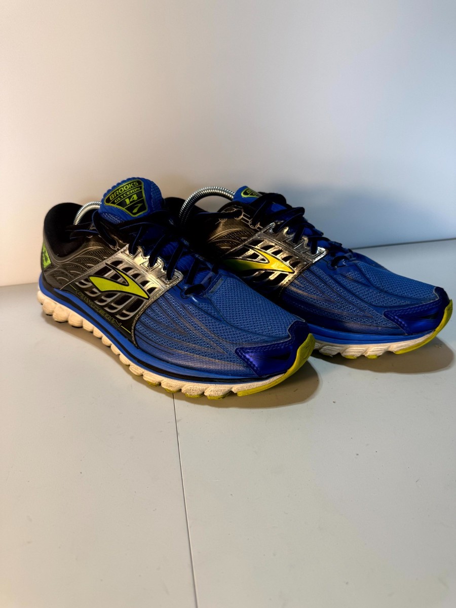 Brooks Glycerin 14 1102361D464 Mens 10 D Running Shoe Blue Gold Athletic  Sneaker