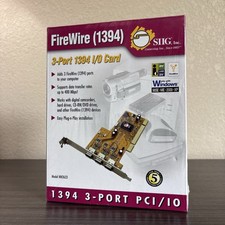 SIIG 1394 I/O 3 Port PCI Firewire Adapter Card NN2633