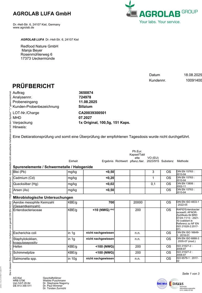 Silizium Kapseln hochdosiert - 667mg organisches Silica aus Bambusextrakt - Bild 4 von 4