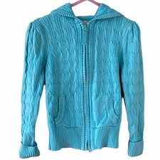 Old Navy Girl Toddler Front Zip Ribbed Cable Knit Long Sleeve Pocket Cardigan XS