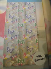 New 100 PEVA SHOWER CURTAIN Magical Rainbows BUTTERFLIES Purple blue FUN LOOK
