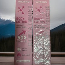 NIB 2x Glutathione Body Lotion, Glutathione 50x Tone up Body Cream
