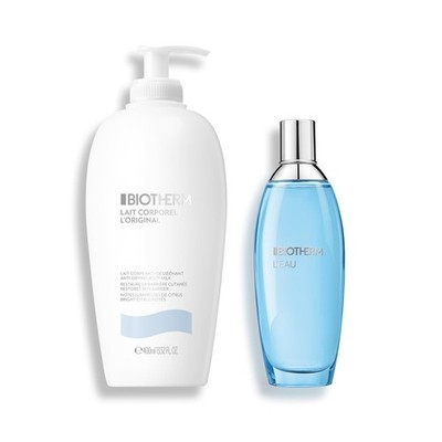 Biotherm Pflege-Duo mit Lait Bodylotion 400 ml + Körperpflegeduft 100 