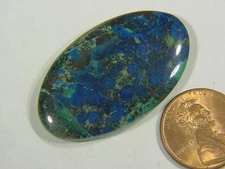 BUTW Malachite Azurite Free Form Cabochon Pendant Lapidary Gemstone 8975B