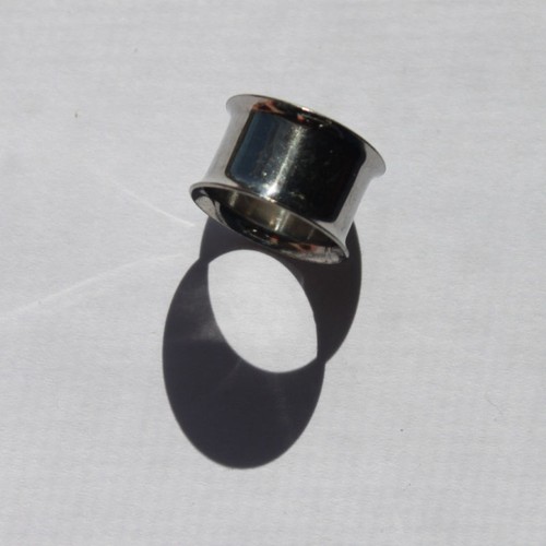 ONE PAIR Double Flare Surgical Steel SSS Plug Earlet 10g to 1in - Picture 2 of 24