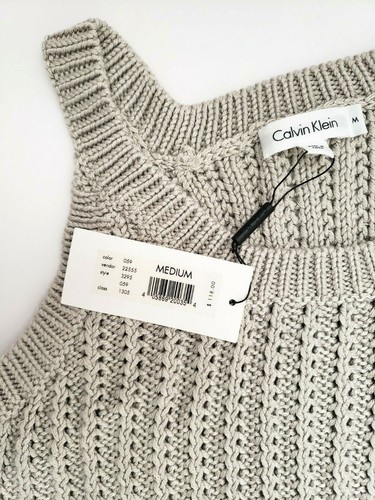 NWT CK CALVIN KLEIN WOMEN KNIT SWEATER ONE PIECE MSRP $118 -FREE SHIP - Picture 2 of 3