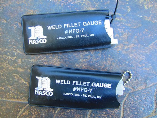 JUEGO DE MEDIDOR DE FILETE DE SOLDADURA NASCO #NFG-7 - Imagen 1 de 12