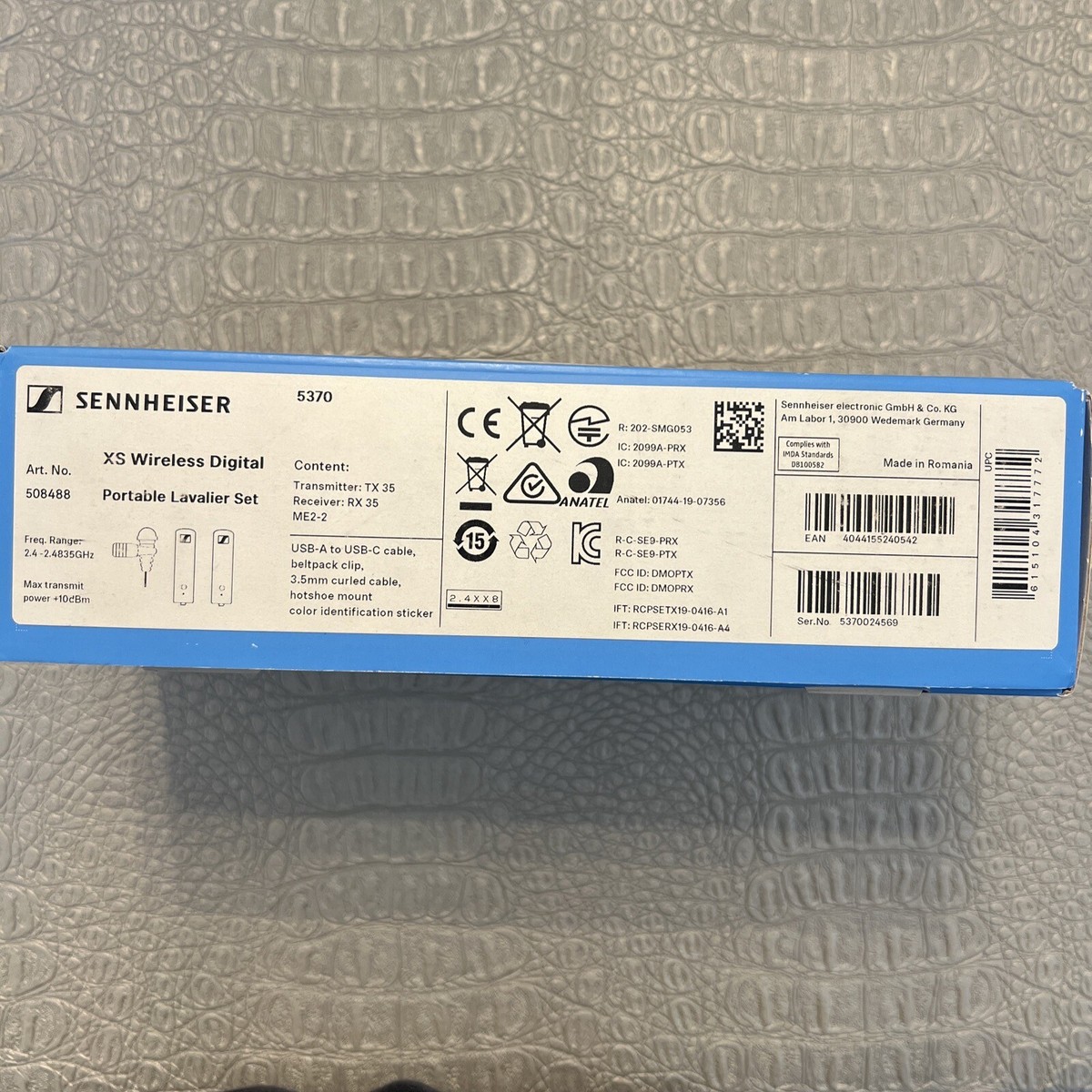 Sennheiser 508488 XS Portable Lavalier Set Wireless Microphone