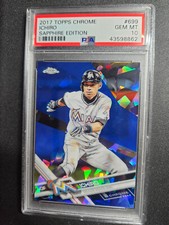 🌟 2017 Topps Chrome Sapphire #699 Ichiro Graded PSA 10 Gem Mint /250