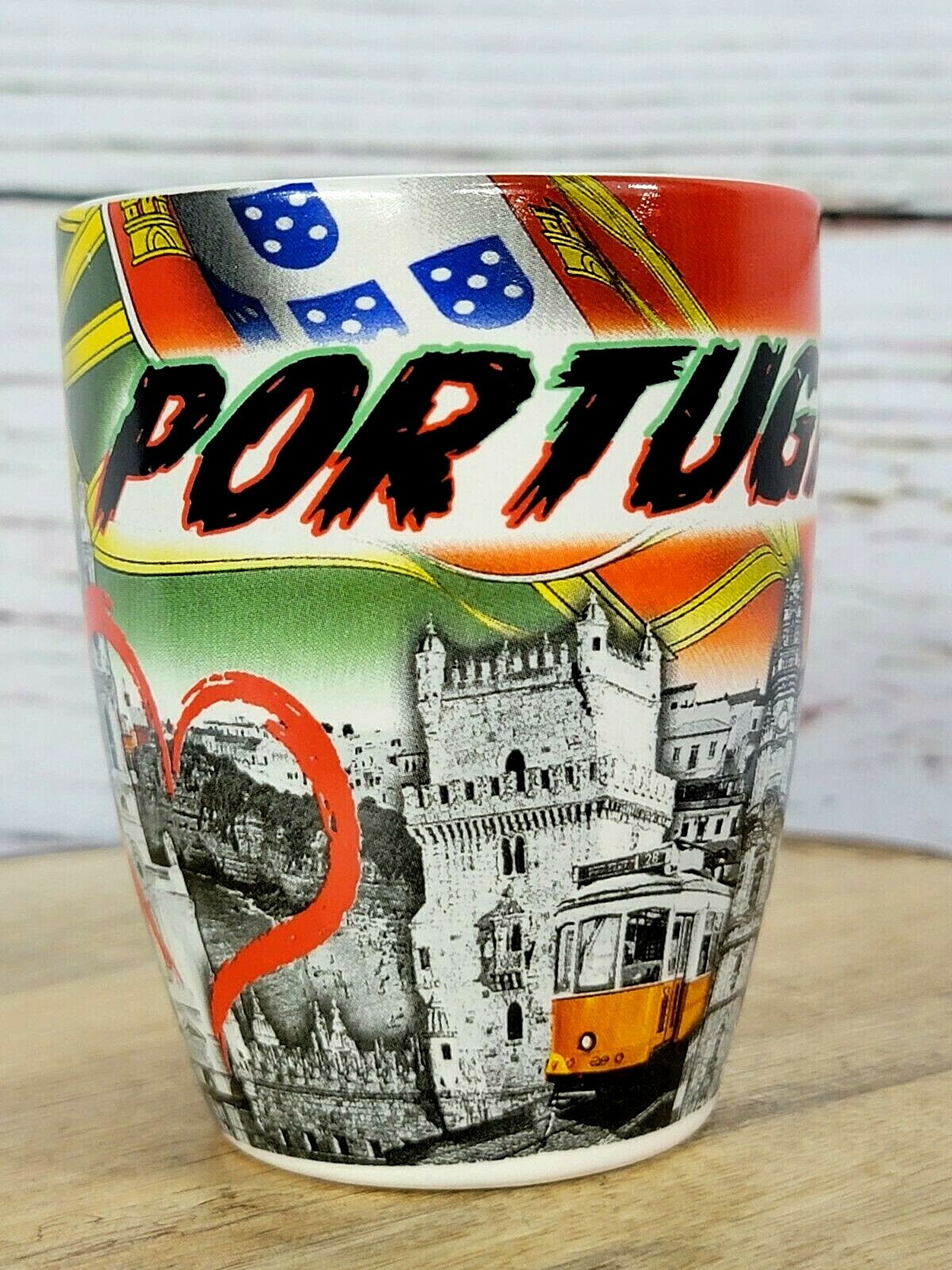 Portugal Gift Souvenir Mug Colorful Ceramic Mug With Unique Handle