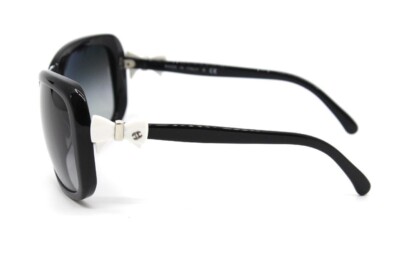 CHANEL COCO Logos CC 5171 Bow White Sunglasses Black  display picture 1