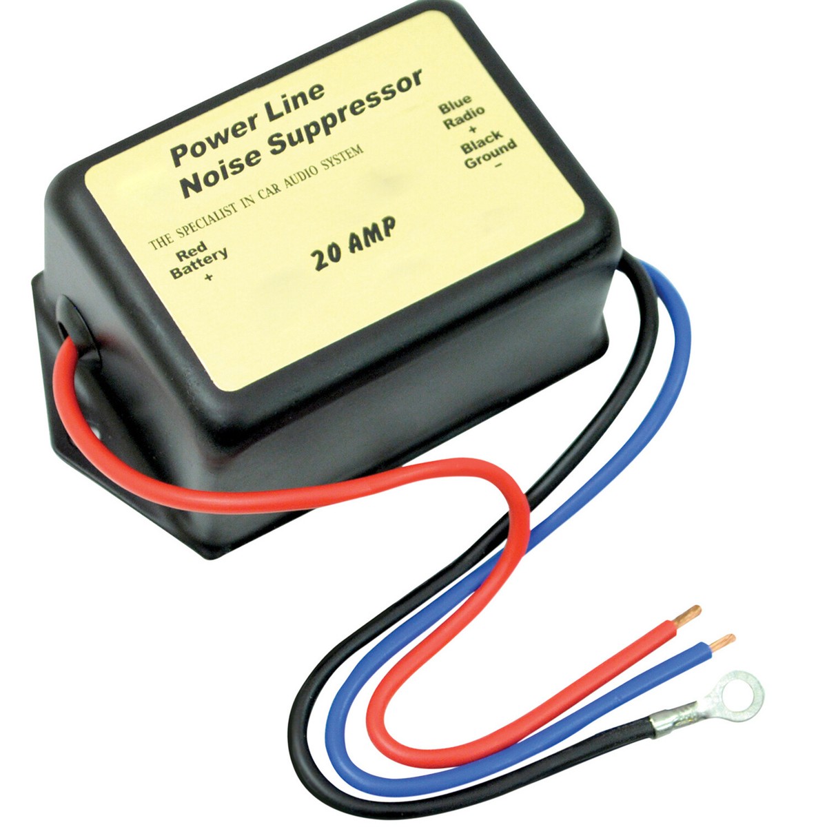 YongjiangXia 70 Amp CB Audio Noise Filter – Suppresses Alternator Whine In Car Stereo Systems, 12V DC